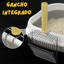 Pá Inox Pro Clean 2 em 1 para Areia de Gato