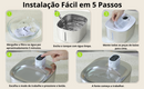Filtro Repositor - Fonte de Água Sem Fio em Inox