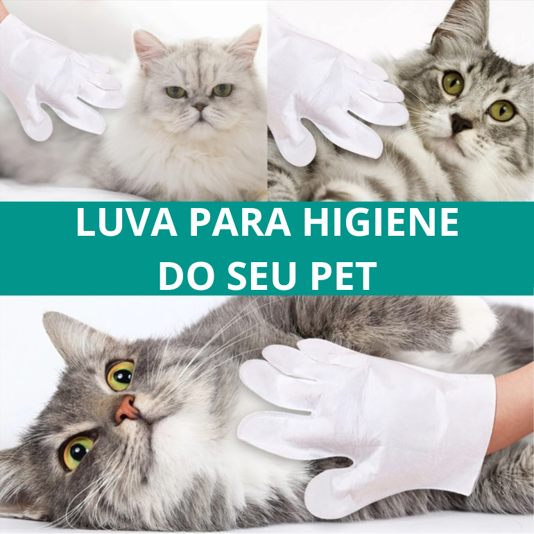 Luvas Umedecidas para Banho a Seco