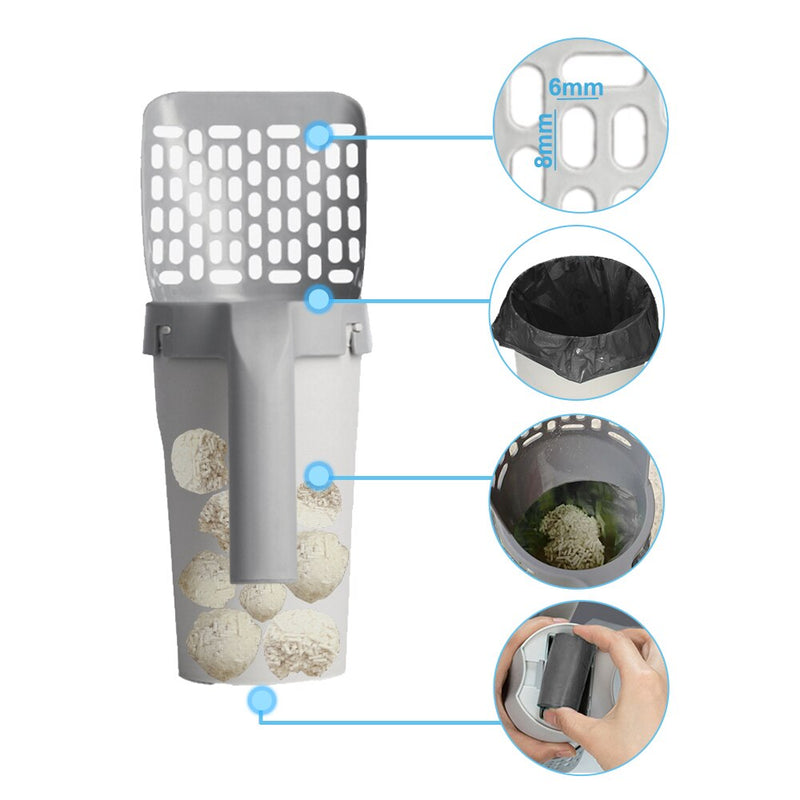 CleanPáBag - Pá Higiênica com Dispenser Embutido