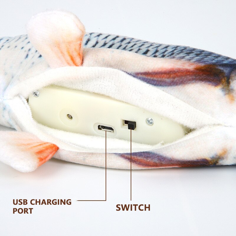E-ToyFish - Brinquedo Peixe Elétrico Para Gatos