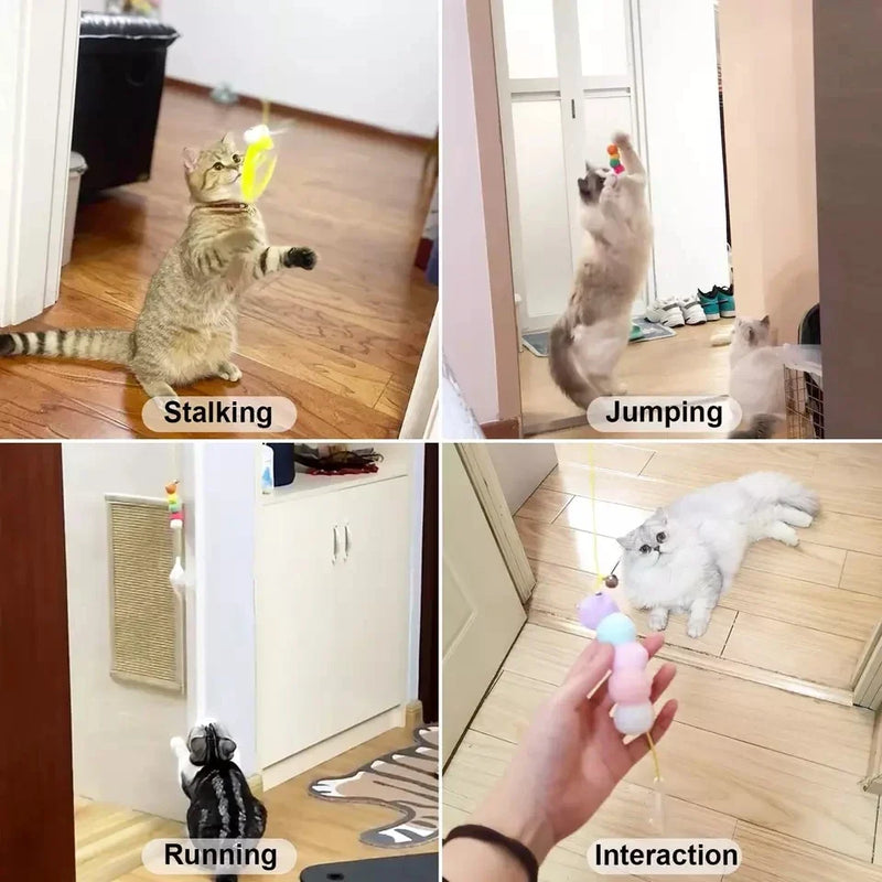Elástico Divertido - Brinquedo Interativo para Gatos