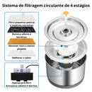 Fonte de Água em Aço Inox - FlorCat